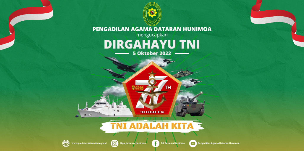 DIRGAHAYU TNI KE 77 TAHUN